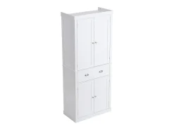 Armario SucceBuy de Despensa de Cocina 183cm, 4 Puertas, 3 Estantes Ajustables, Almacenamiento, Diseñado para Familias Grandes y Restaurantes