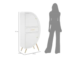 Armario Venus de 2 puertas, 60 x 32 x 133 cm