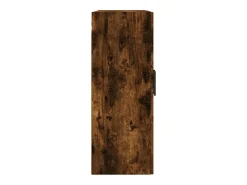 Armarios de pared 2 piezas roble ahumado 69,5x34x90 cm
