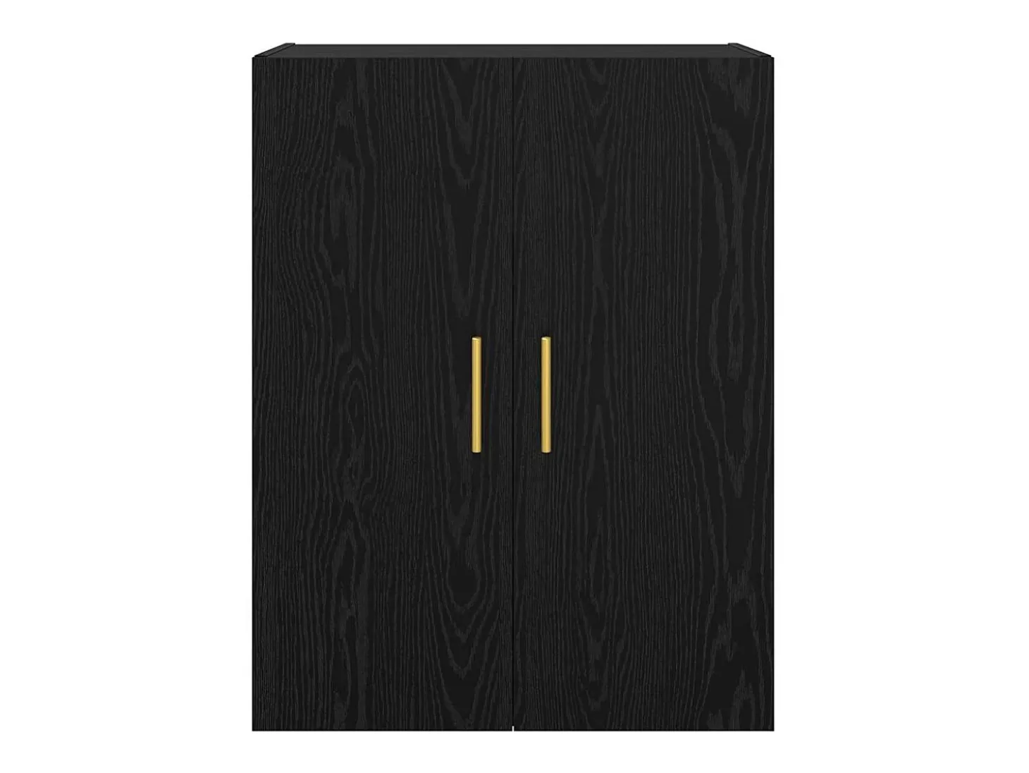 Armarios de pared 2 piezas Roble Negro 69,5 x 34 x 90 cm
