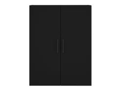 Armarios de pared 2 piezas negro 69,5x34x90 cm