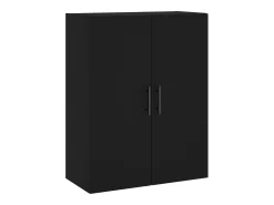 Armarios de pared 2 piezas negro 69,5x34x90 cm