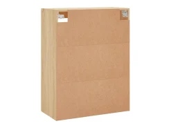 Armarios de pared 2 uds madera de ingeniería roble Sonoma