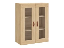 Armarios de pared 2 uds madera de ingeniería roble Sonoma
