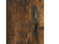 Armarios de pared 2 uds madera de ingeniería roble ahumado