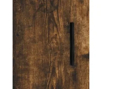 Armarios de pared 2 uds madera de ingeniería roble ahumado