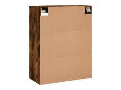 Armarios de pared 2 uds madera de ingeniería roble ahumado