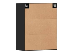 Armarios de pared 2 unidades madera de ingeniería negro