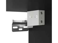 Armarios de pared 2 unidades negro 69,5x34x90 cm