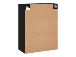 Armarios de pared 2 unidades madera de ingeniería negro