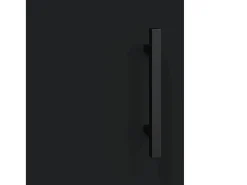 Armarios de pared 2 unidades madera de ingeniería negro