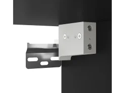 Armarios de pared 2 unidades madera de ingeniería negro