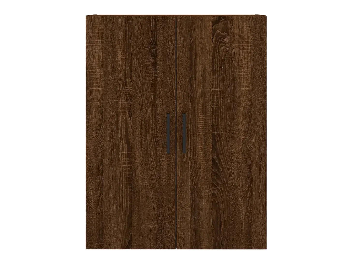 Armarios de pared de 2 piezas, roble marrón, 69,5x34x90 cm