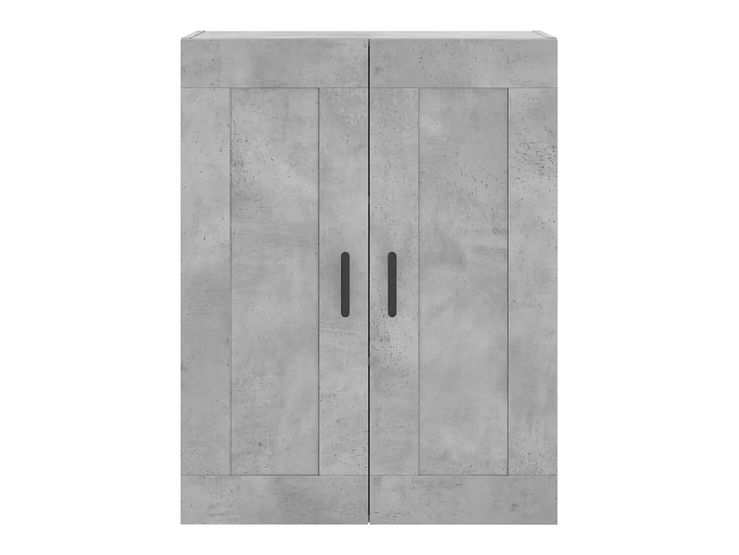 Armarios de pared de 2 piezas, gris hormigón, madera de ingeniería