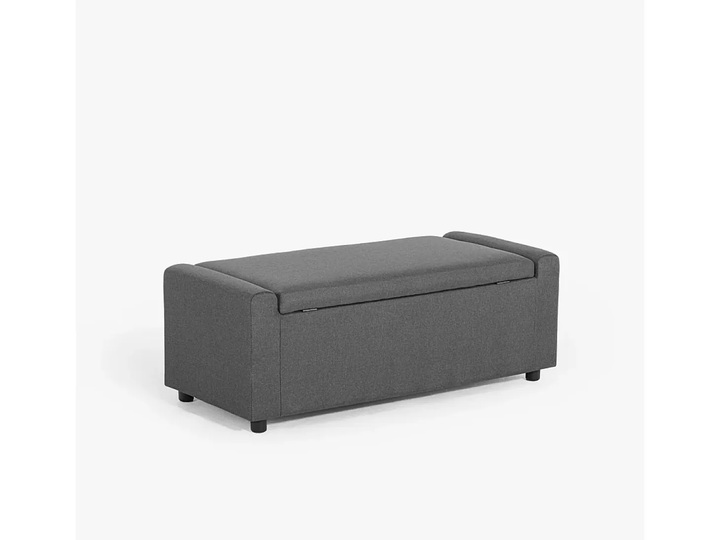 Banco con almacenamiento de tela para dormitorio y recibidor Merak - Gris