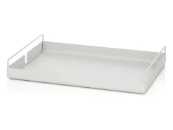 Bandeja de servir para mesa de cocina en metal blanco Jax