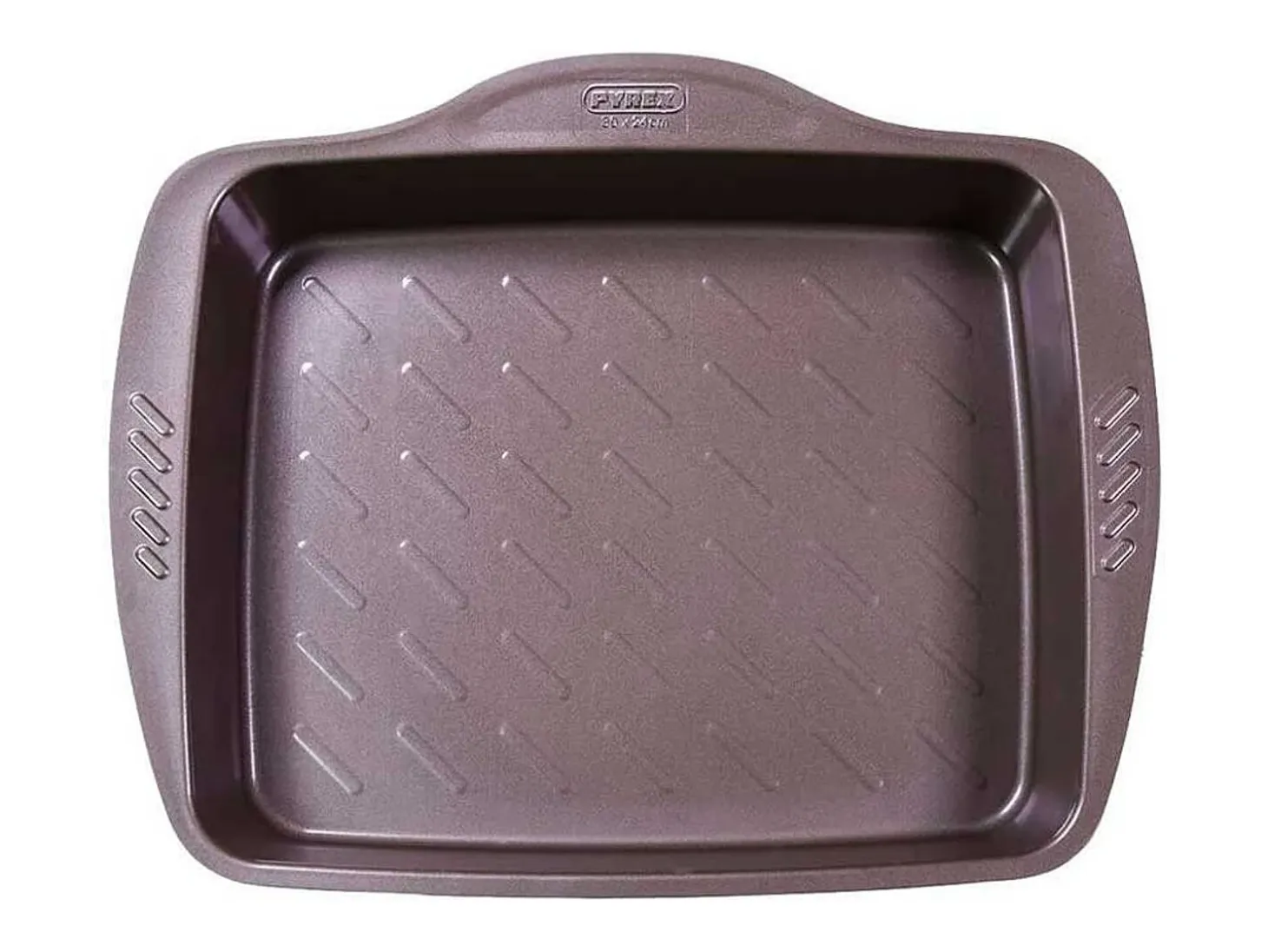 Bandeja honda para horno Asimetría Pyrex antiadherente inox 24x30 cm