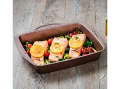 Bandeja honda para horno Asimetría Pyrex antiadherente inox 24x30 cm