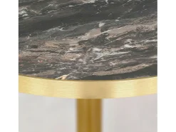 Barra alta redonda Ø 60 cm Rome bistro mármol veteado