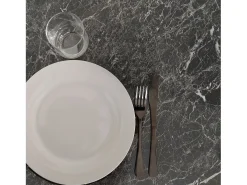 Barra alta redonda Ø 60 cm Rome bistro mármol negro brillante