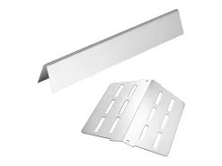 Barras de Cubrequemadores y Difusor SucceBuy de Calor para Barbacoa 7PCs, Deflector de Grasa para Quemador 44,6 cm, para Barbacoas Weber Genesis Serie 300