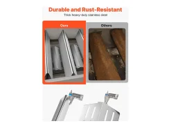 Barras de Cubrequemadores y Difusor SucceBuy de Calor para Barbacoa 7PCs, Deflector de Grasa para Quemador 44,6 cm, para Barbacoas Weber Genesis Serie 300