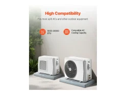 Base Amortiguadora para Aires Acondicionados SucceBuy, Split 9000-36000 BTU, Carga Máxima 181 kg, Diseño Universal, Reducción del Ruido y la Vibración