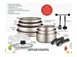 Batería de cocina de 15 piezas - Aluminio