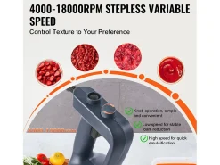 Batidora de Inmersión Comercial SucceBuy, 500 W, Velocidad Variable, Ideal para Diversas Salsas, Sopas y Más