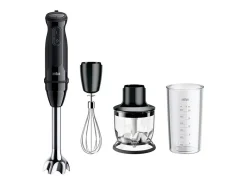 Batidora de mano Braun MQ50202MBK 1000W 21 velocidades + accesorios negro