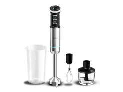 Batidora de mano Cecotec Power Neutron 1100MAX Cream&Crush 1100W con accesorios inox
