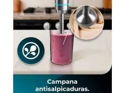 Batidora de mano Cecotec Power Neutron 1100MAX Cream&Crush 1100W con accesorios inox