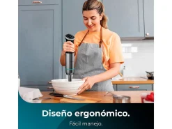 Batidora de mano Cecotec Power Neutron 1100MAX Cream&Crush 1100W con accesorios inox
