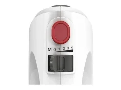 Batidora de mano CleverMixx MFQ22100, 375 W, 4 velocidades + función de pulso - Blanco/Plata