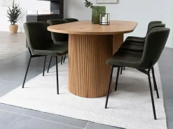 BOAVISTA ovale eettafel 210 cm - Natuurlijke stijl-Color ribete verde crudo