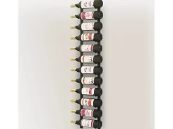 Botellero de pared para 12 botellas hierro negro ES669904