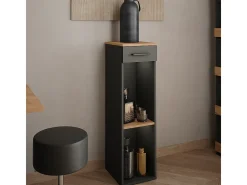 Botellero oro power roble/antracita 30x34.5x106 repose