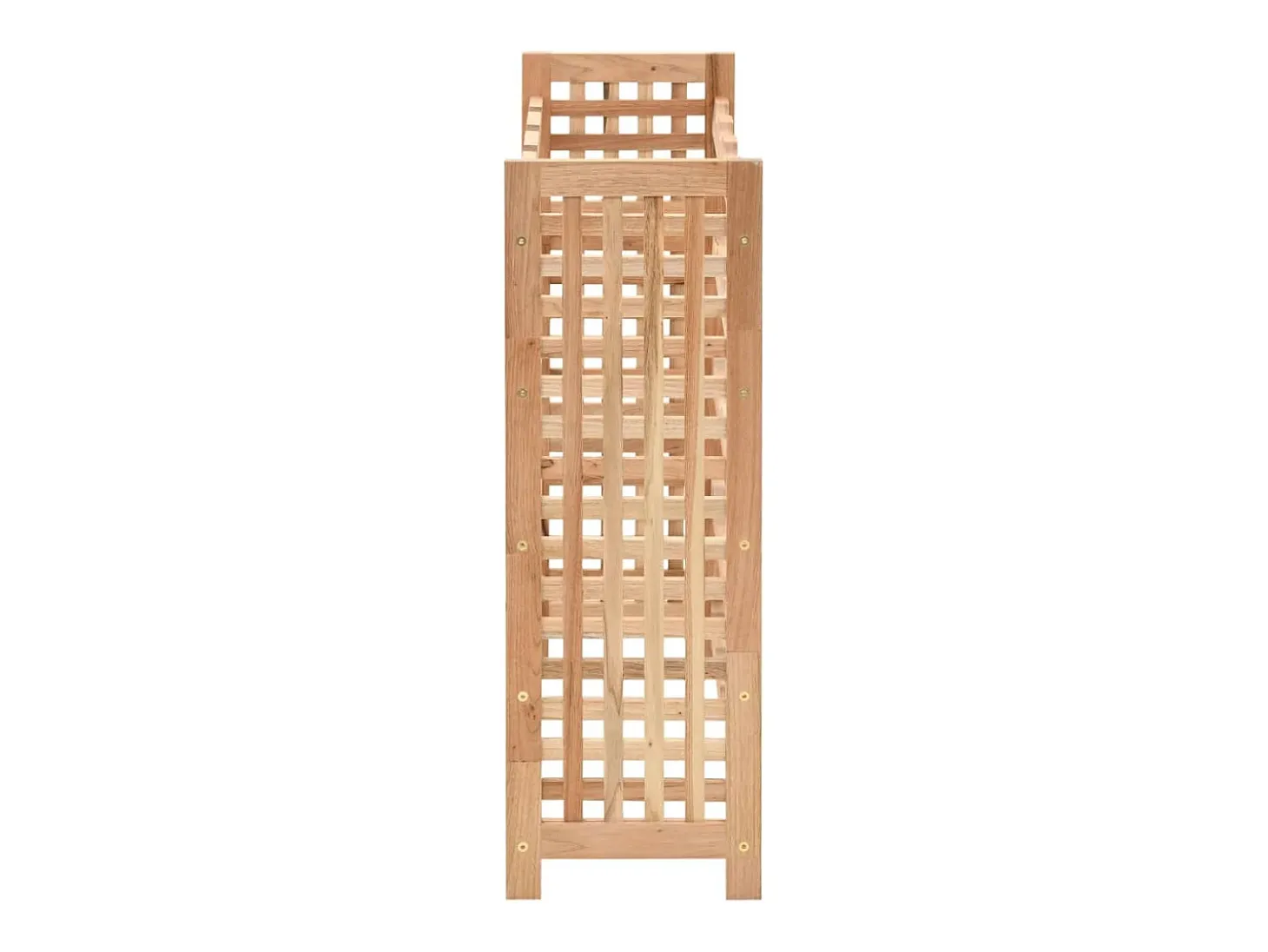 Botellero para 25 botellas madera maciza de nogal 63x25x73 cm ES482751