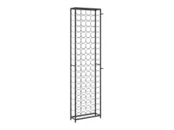 Botellero para 95 botellas hierro forjado negro 54x18x200 cm ES938740