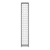 Botellero para 57 botellas hierro forjado negro 34x18x200 cm ES289766