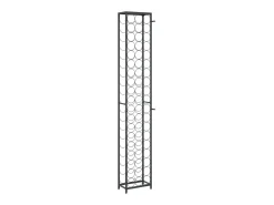 Botellero para 57 botellas hierro forjado negro 34x18x200 cm ES289766