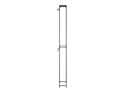 Botellero para 57 botellas hierro forjado negro 34x18x200 cm ES289766