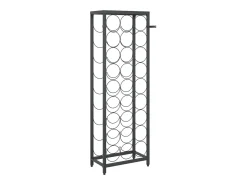 Botellero para 27 botellas hierro forjado negro 34x18x100 cm ES642584