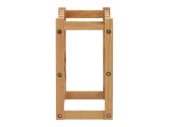 Botellero para 12 botellas madera maciza de roble 47x21x36 cm ES523930