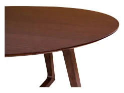 BRAKO eettafel Ø137 cm – Natuurlijk walnotenfineer