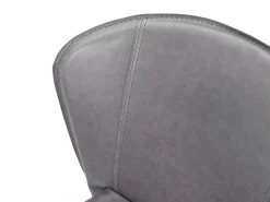 Break - Silla de piel sintética gris 4 piezas