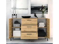 Bufé 2 puertas 3 cajones 138 cm Liora Madera