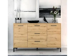 Bufé 2 puertas 3 cajones 138 cm Liora Madera