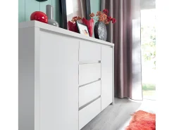 Bufé 2 puertas 4 cajones Soren Blanco