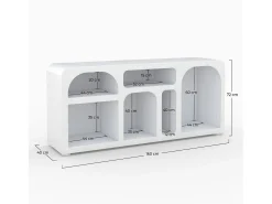 Buffet de hormigón blanco roto 160 cm - Fira